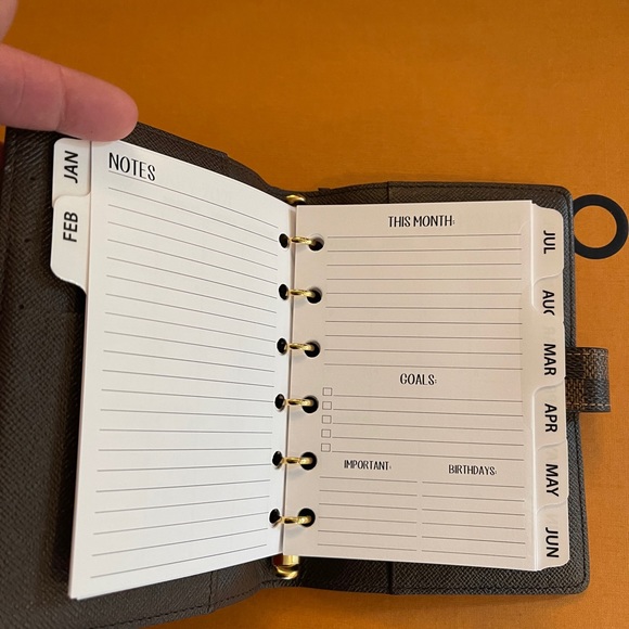 2025 Insert Calendar FITs Louis Vuitton Agendas: PM, MM, GM all Sizes Avail - Picture 4 of 10
